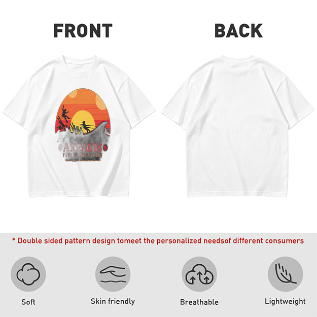 Arrakis Public Transport Sandworm Sunset Silhouette T-Shirt