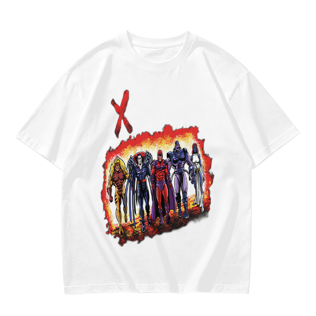 Olive T-Shirt With X-Men Villains Graphic Print