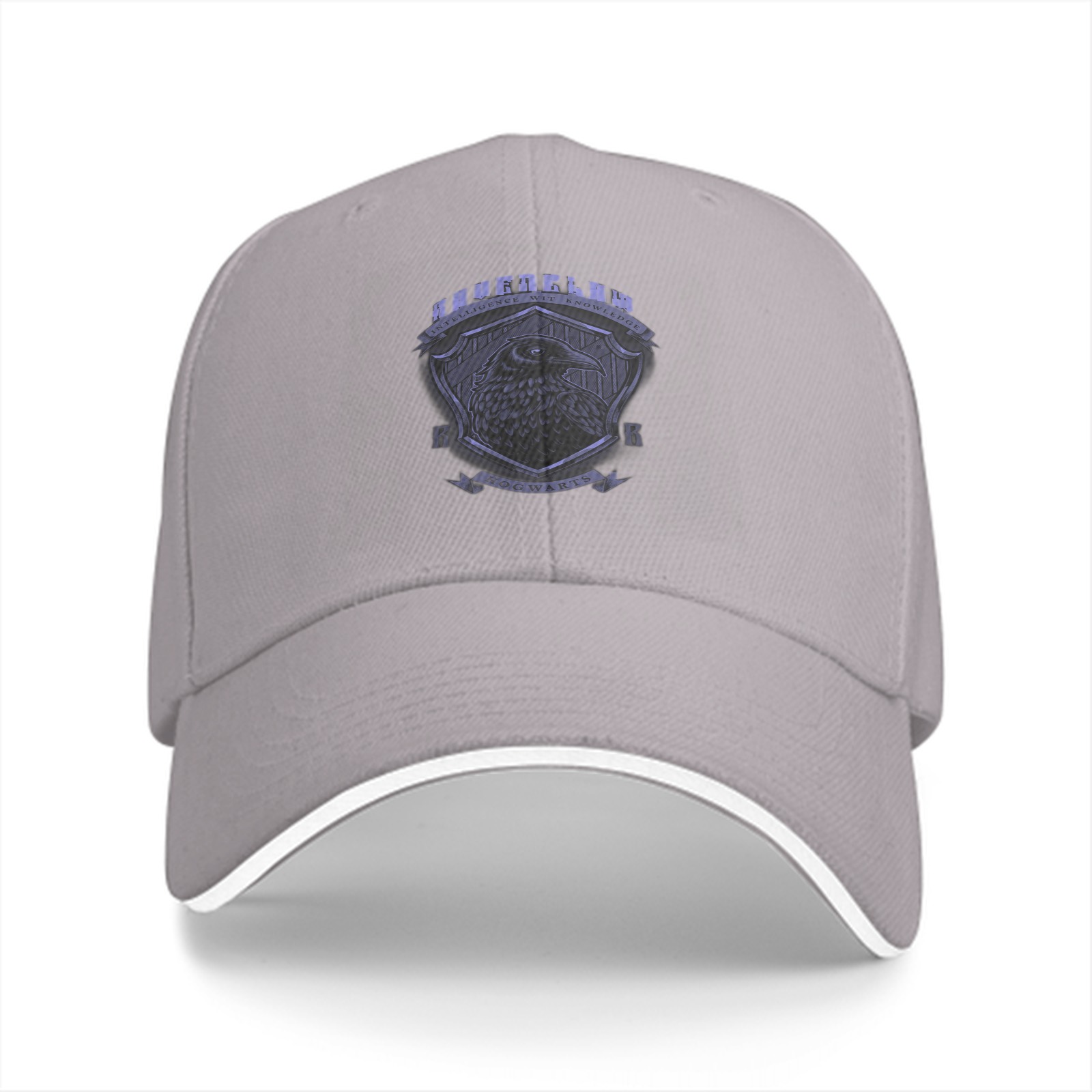 Black Ravenclaw themed baseball cap with house crest
