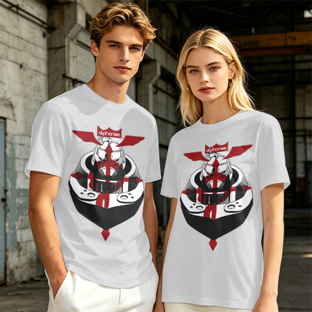 Olive T-Shirt with Knight Helmet Graphic Print