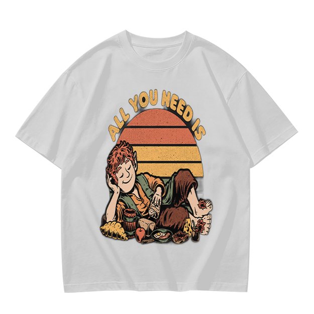All You Need Is Hobbit Relaxing Sunset Graphic T-Shirt