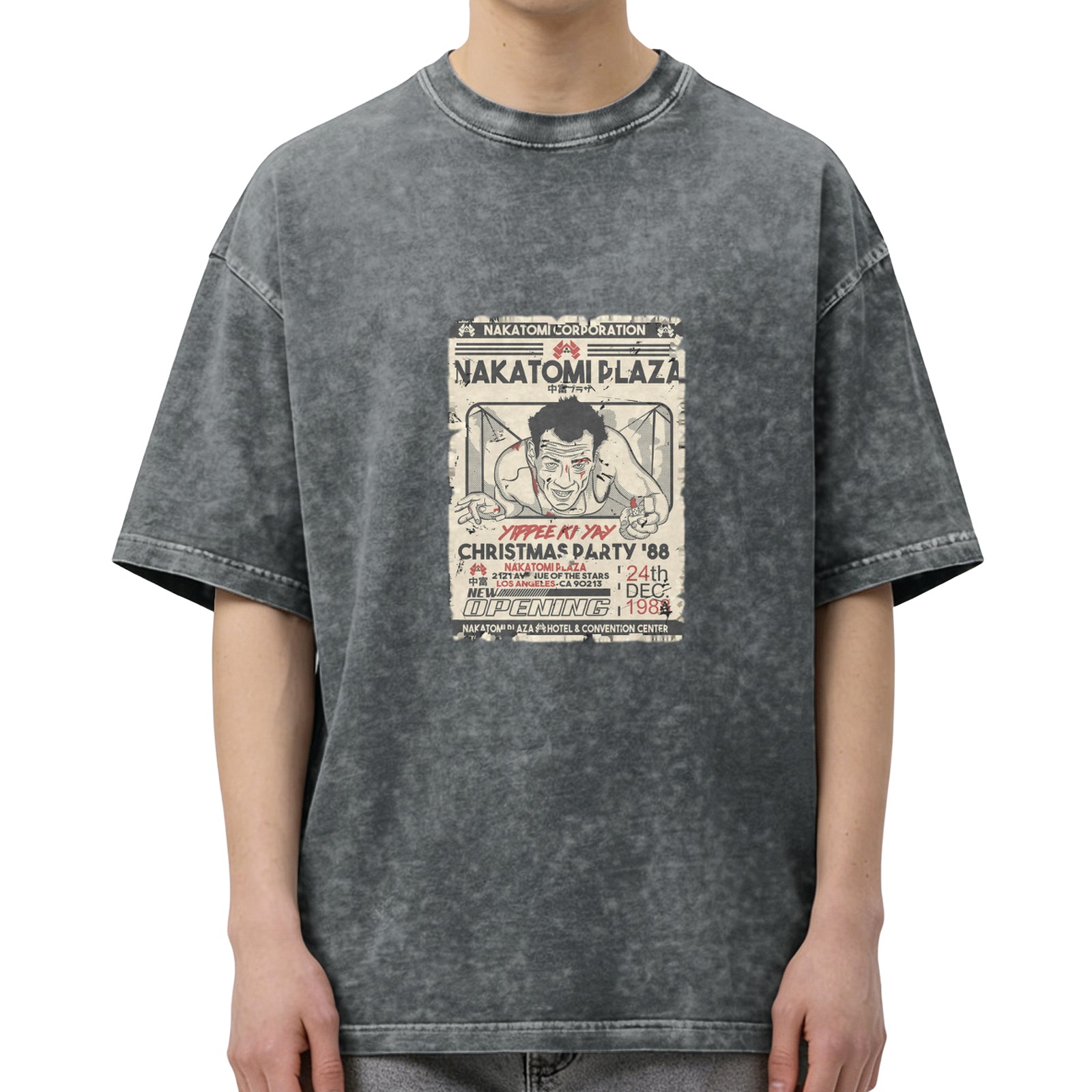 Nakatomi Plaza Christmas Party 88 Vintage Graphic T-Shirt