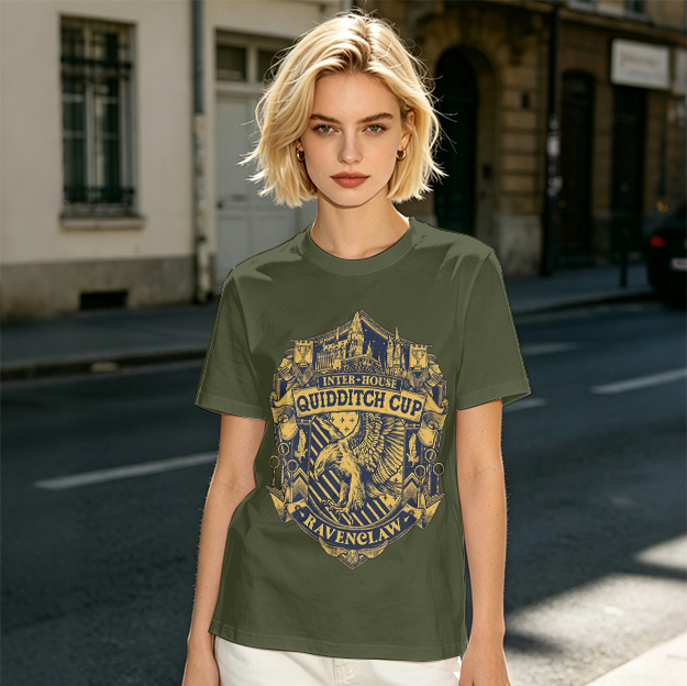 Ravenclaw Inter-House Quidditch Cup Crest Graphic T-Shirt
