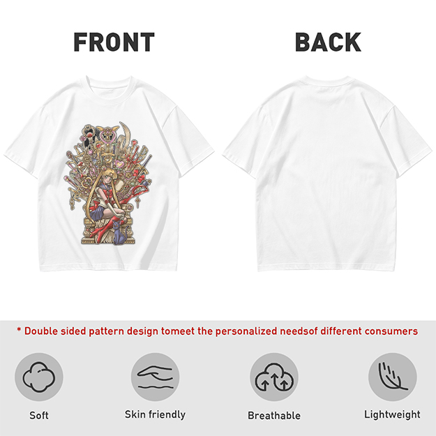 Olive T-Shirt with Sailor Moon Throne Art Print