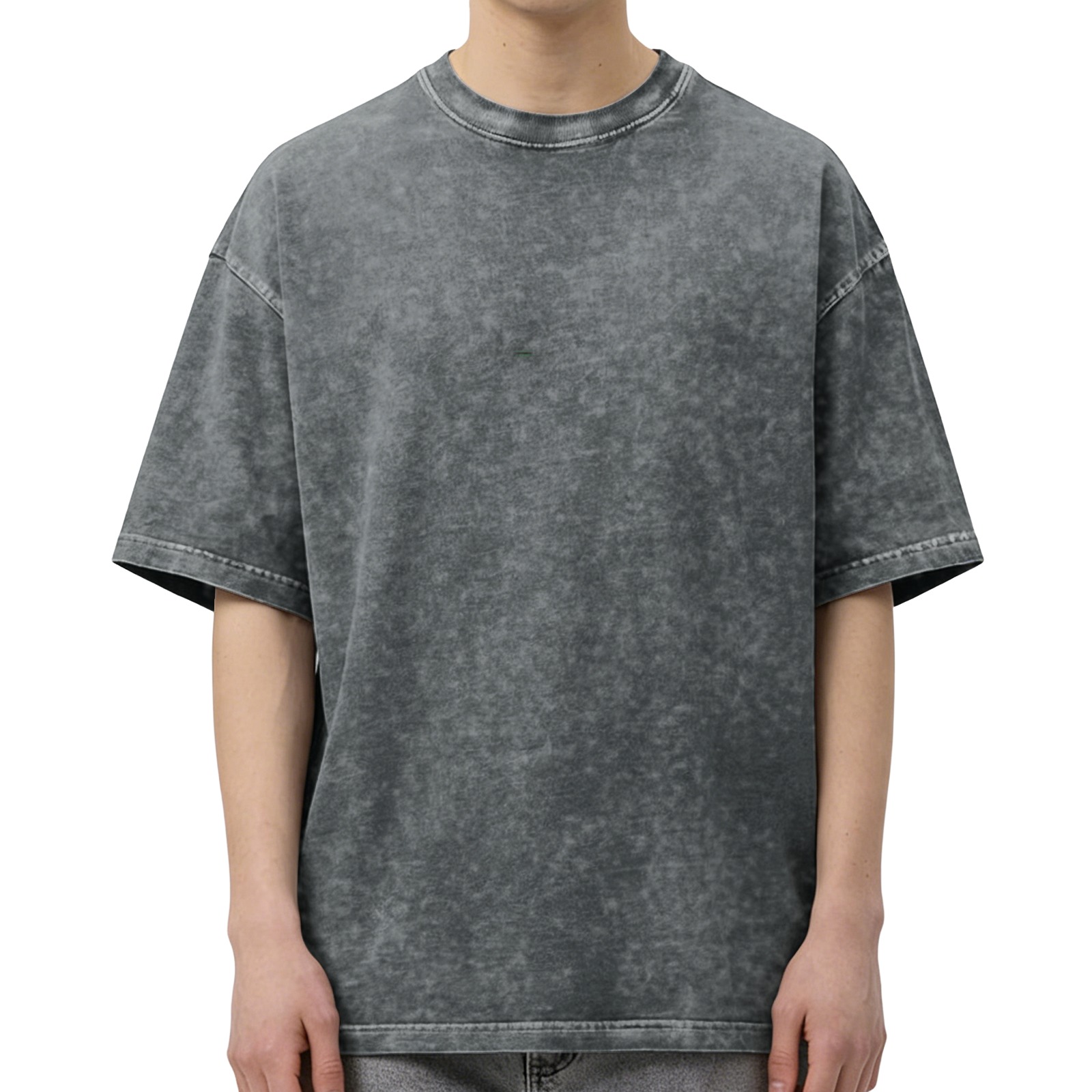 Oversized Acid Wash Short Sleeve Crewneck T-Shirt