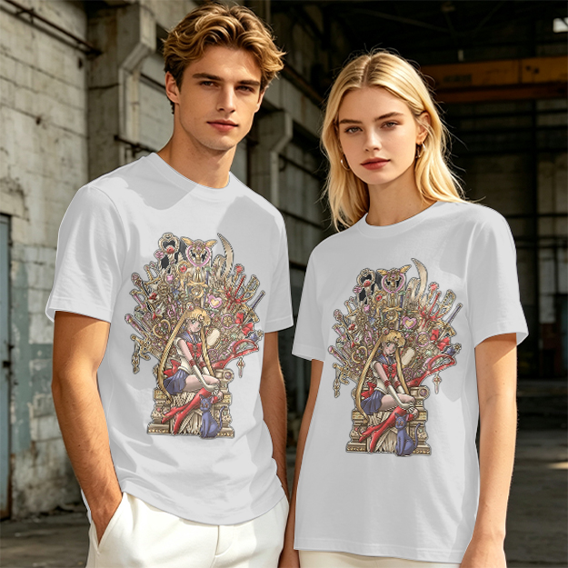 Olive T-Shirt with Sailor Moon Throne Art Print