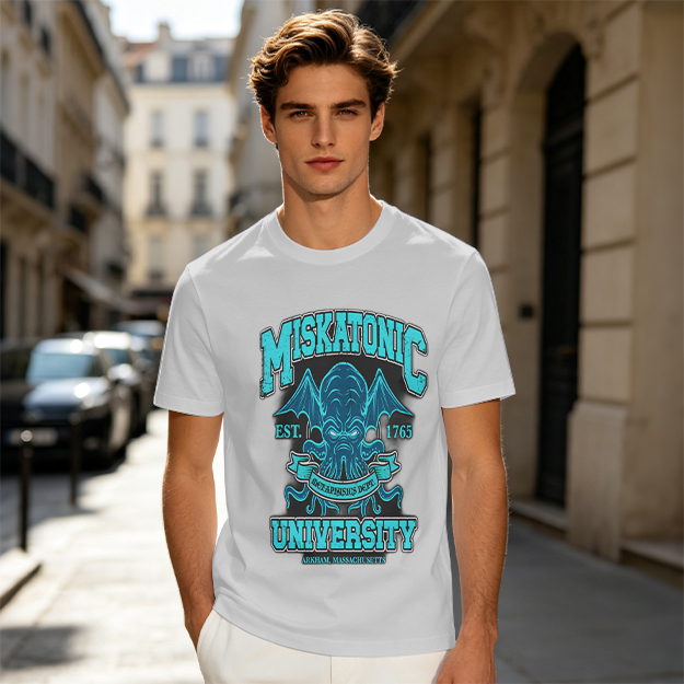 Miskatonic University Cthulhu Graphic Olive T-Shirt