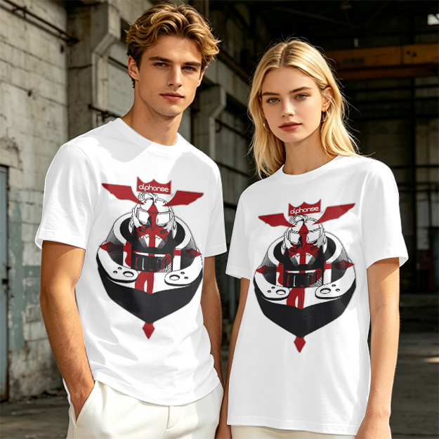 Olive T-Shirt with Knight Helmet Graphic Print