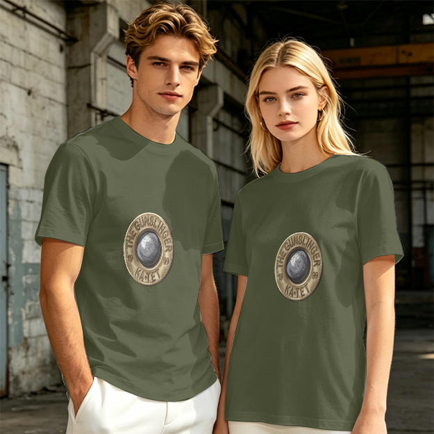 Olive T-Shirt With The Gunslinger Ka-Tet Emblem Print