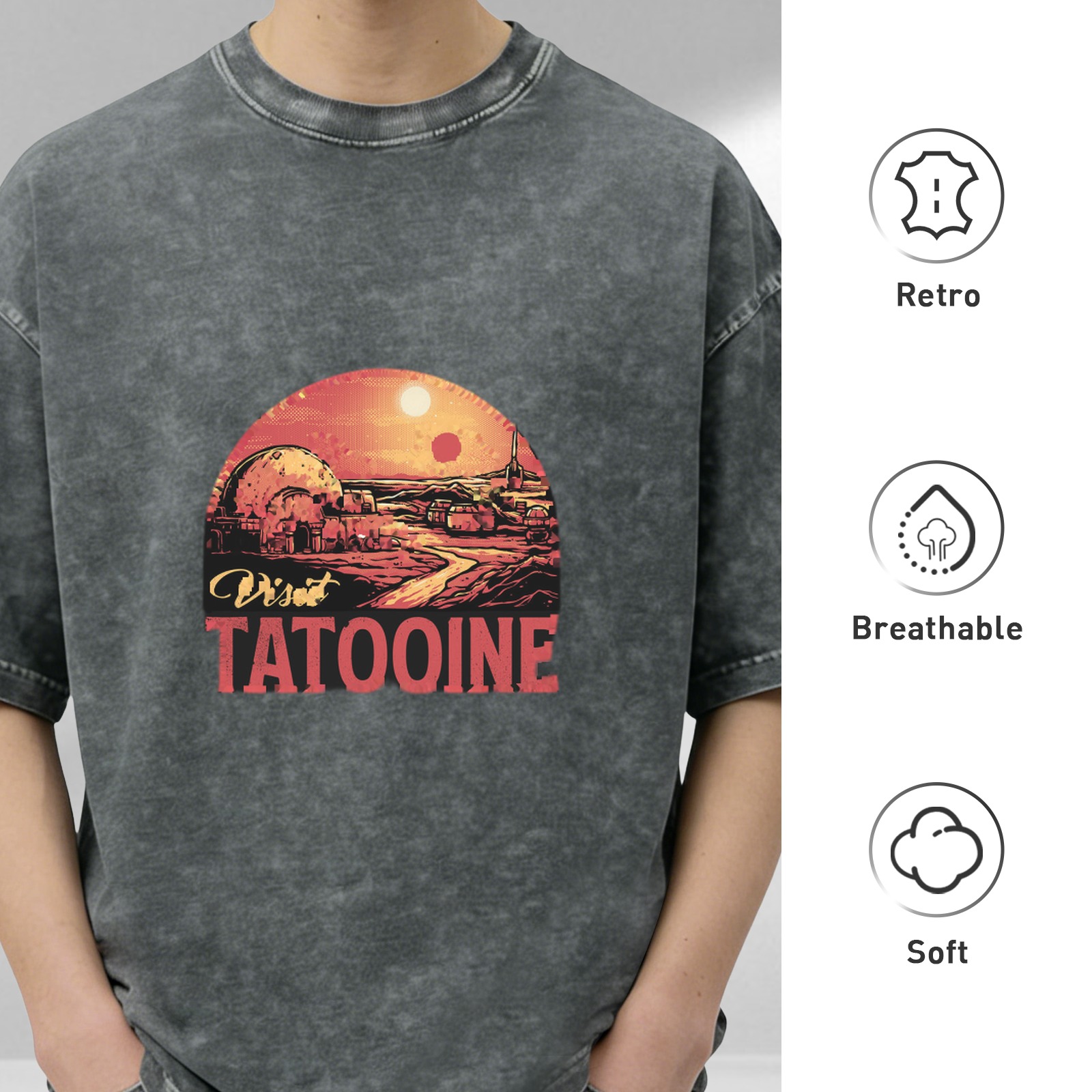 Visit Tatooine Vintage Graphic T-Shirt