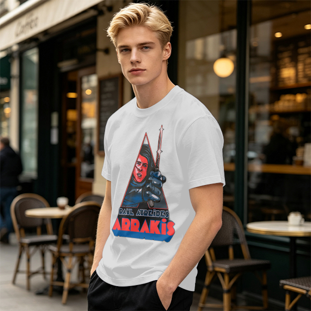 Paul Atreides Arrakis Dune Themed Graphic T-Shirt