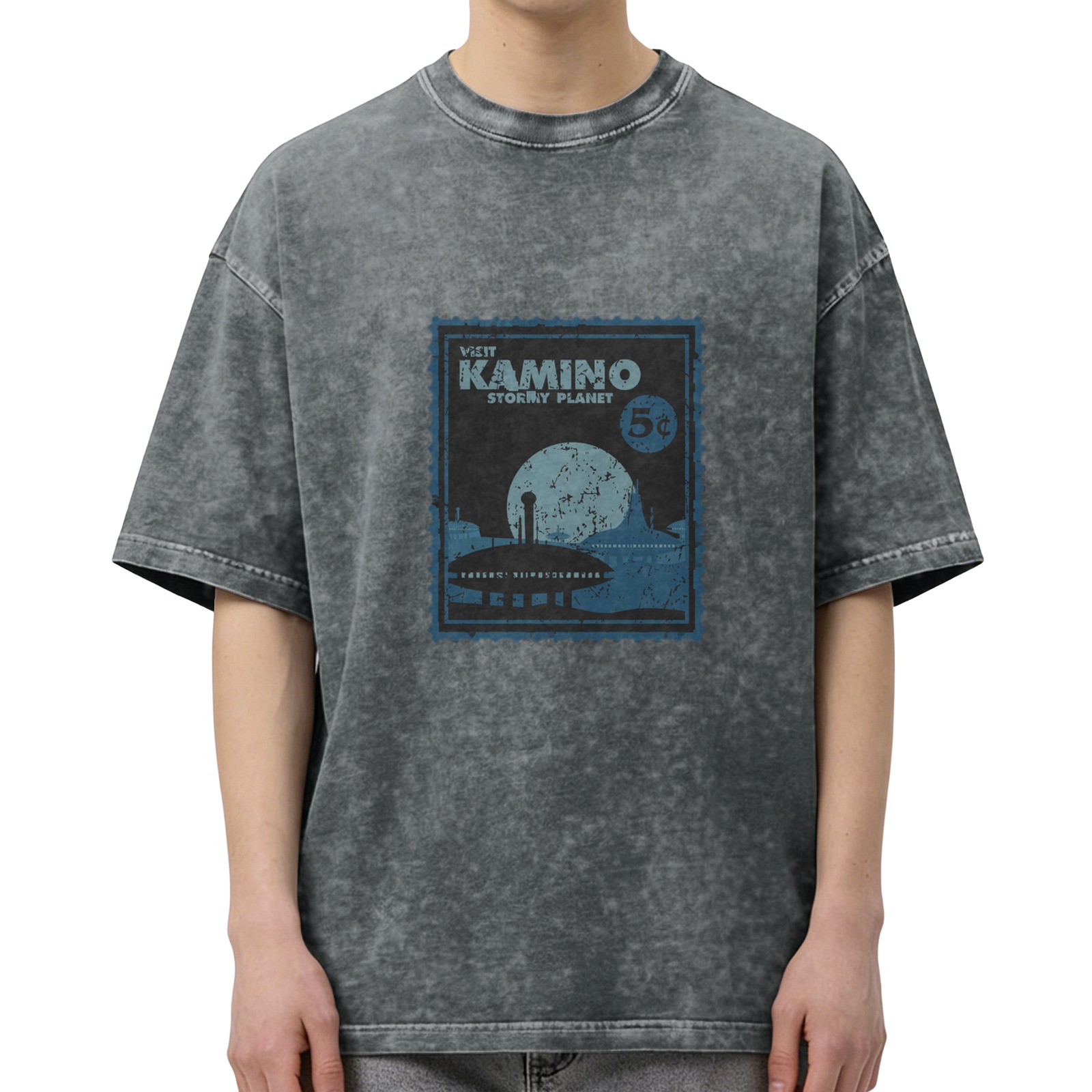 Visit Kamino Stormy Planet Vintage Graphic T-Shirt