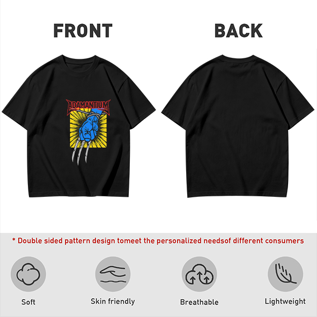 Olive T-Shirt with Adamantium Wolverine Claw Graphic