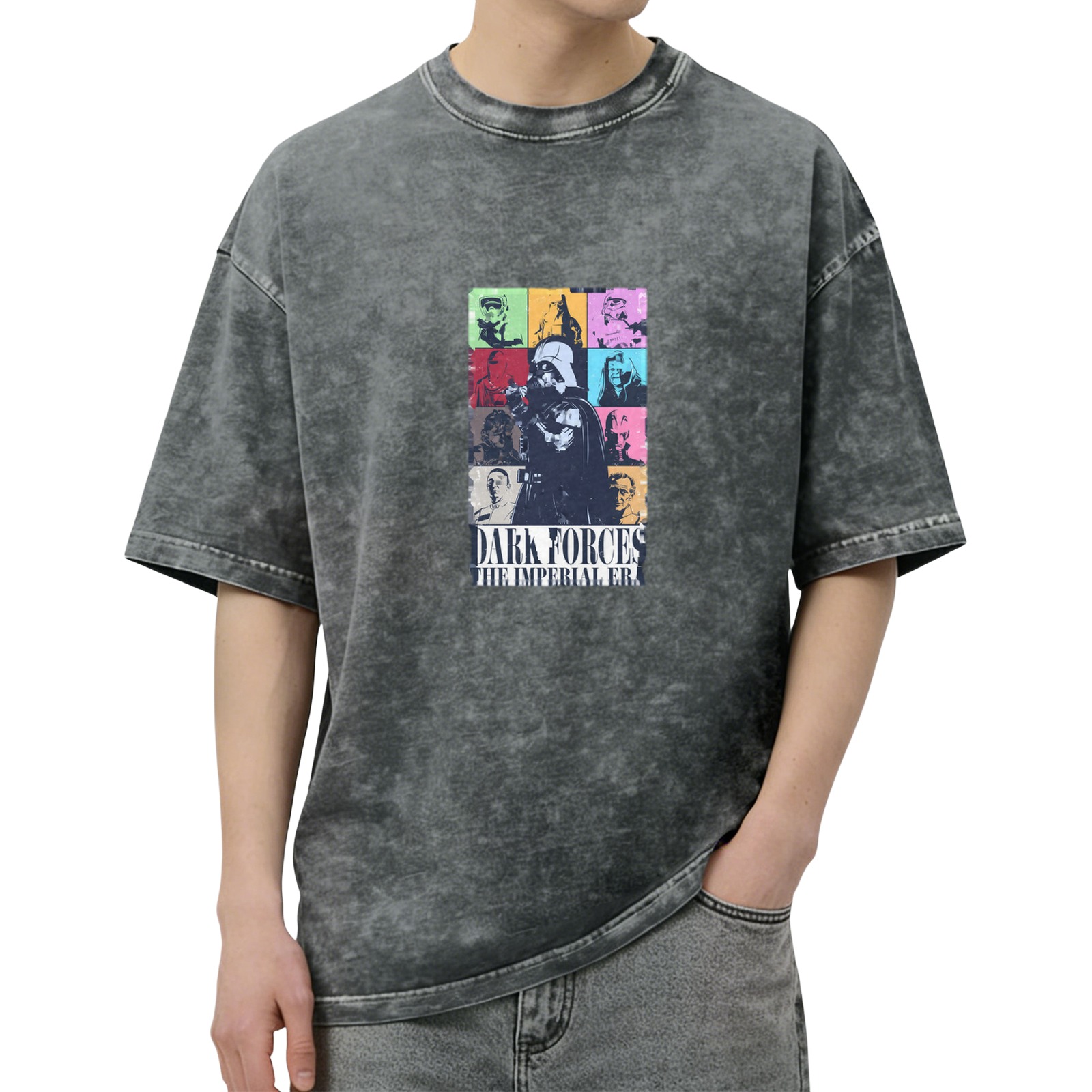Star Wars Dark Forces Imperial Era Graphic Acid Wash T-Shirt