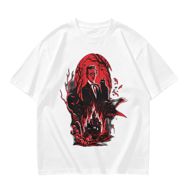 Edgar Allan Poe Gothic Horror Graphic T-Shirt
