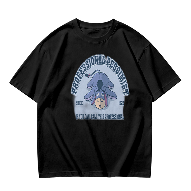 Olive t-shirt with Eeyore 'Professional Pessimist' print