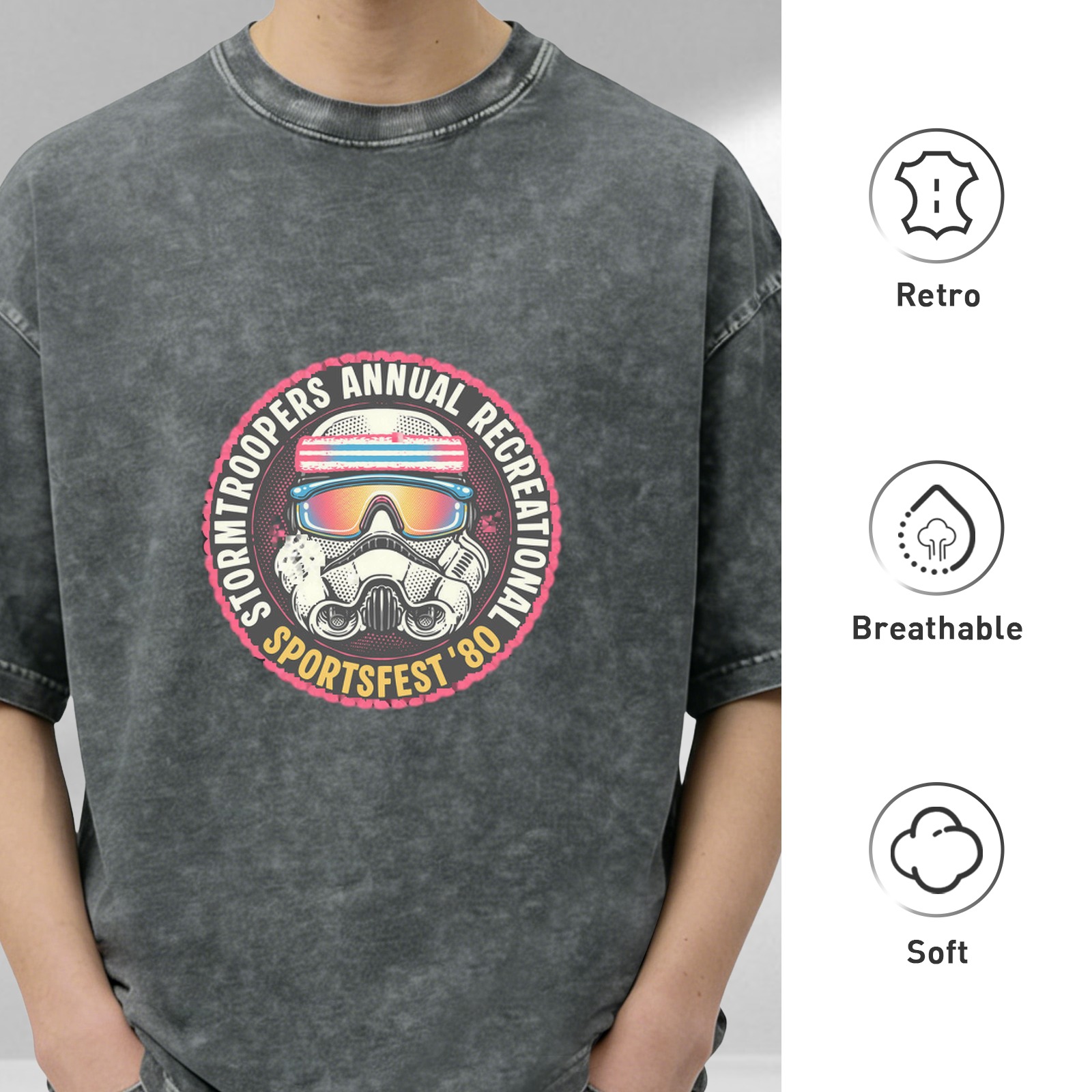 Stormtroopers Annual Recreational Sportsfest '80 Graphic T-Shirt