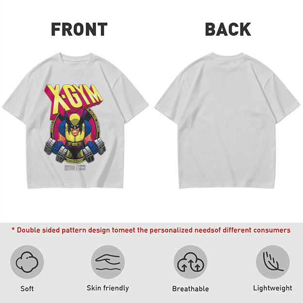 X-GYM Wolverine Lifting Dumbbell Graphic T-Shirt