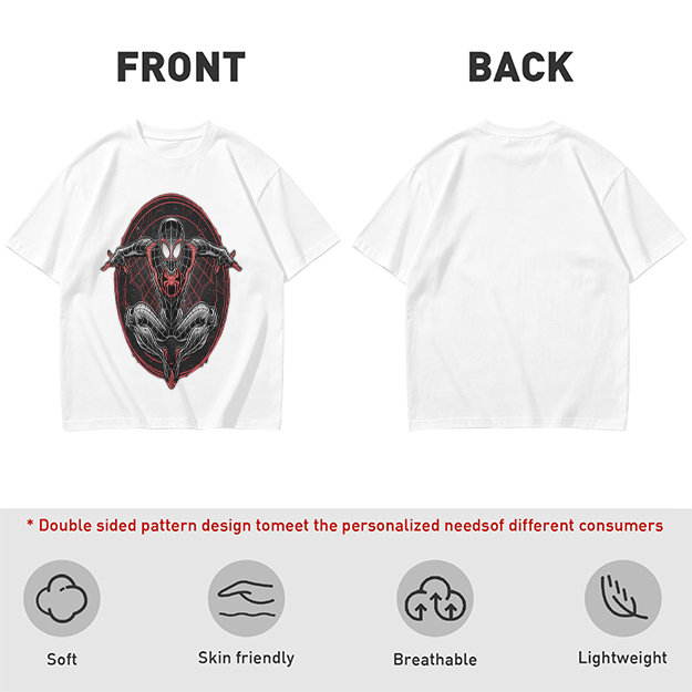 Olive T-Shirt With Spider-Man Miles Morales Graphic Print