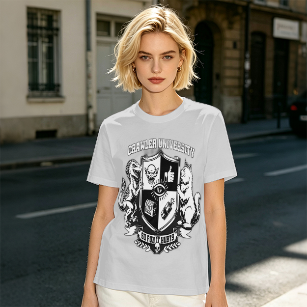Crawler University Crest Graphic Olive T-Shirt