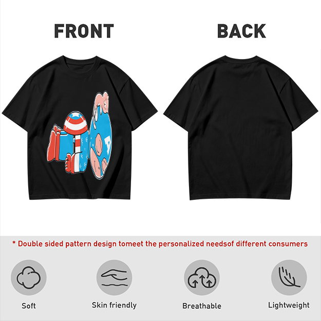 Olive Green T-Shirt With Melting Captain America Graphic Print