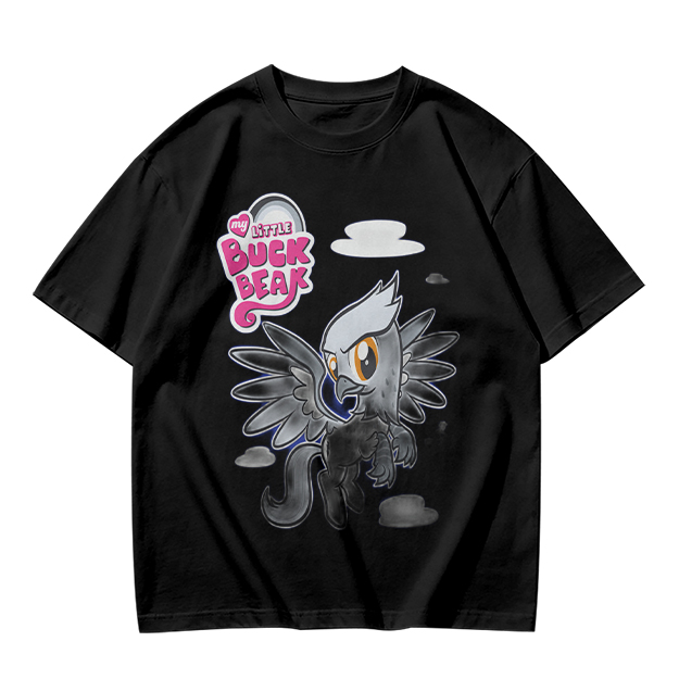 Olive T-Shirt Featuring Buck Beak Griffin Character Art