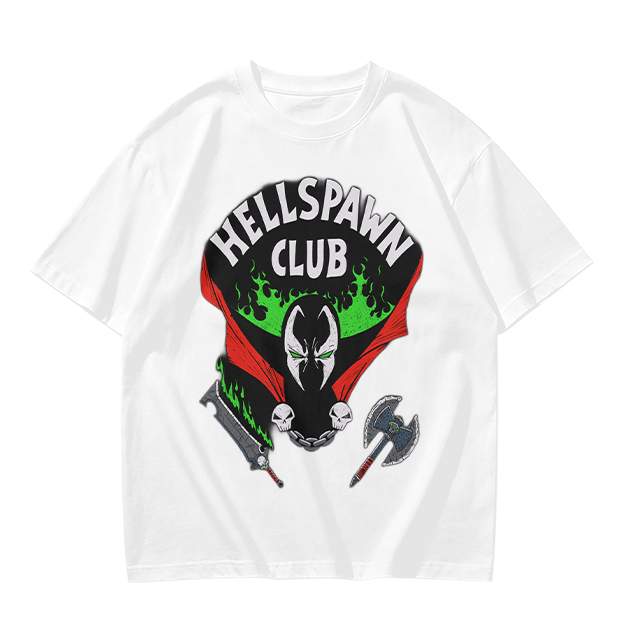 Hellspawn Club Graphic Print Olive T-Shirt