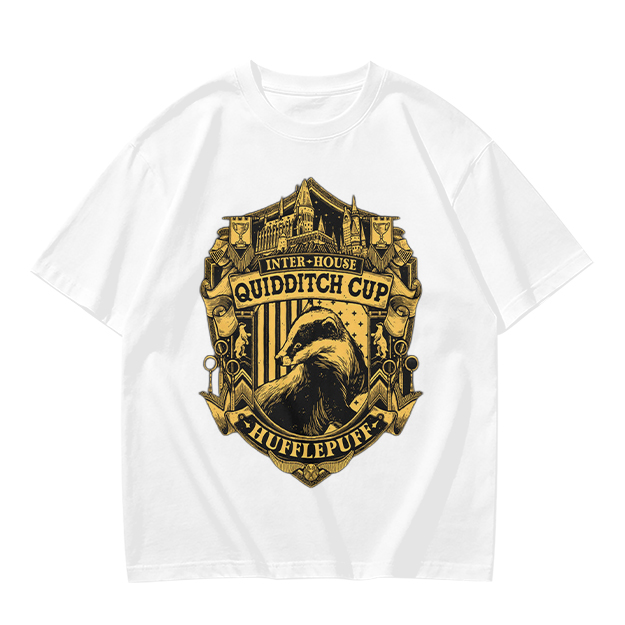 Hufflepuff Inter-House Quidditch Cup Crest T-Shirt