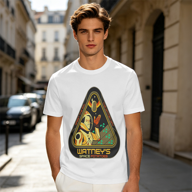 Watney's Space Potatoes Astronaut Graphic T-Shirt