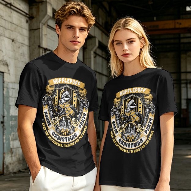 Hufflepuff House Christmas Party Butterbeer T-Shirt