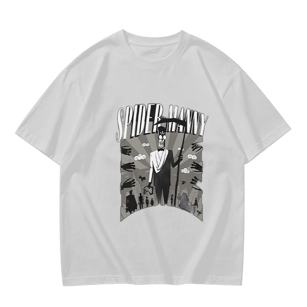Olive T-Shirt Featuring Spider Manny Graphic Print