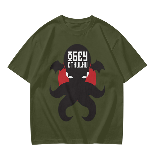 Obey Cthulhu Graphic Olive T-Shirt