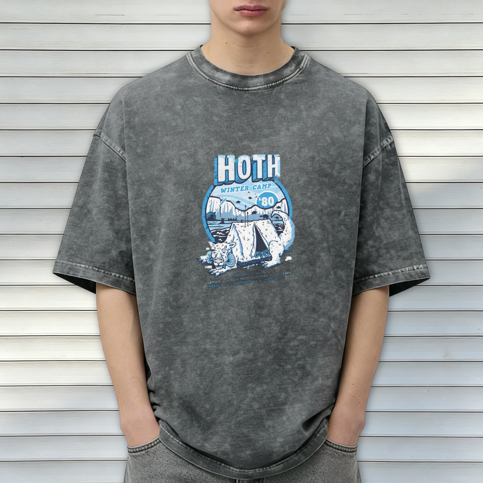 Star Wars Hoth Winter Camp '80 Vintage Wash Graphic T-Shirt