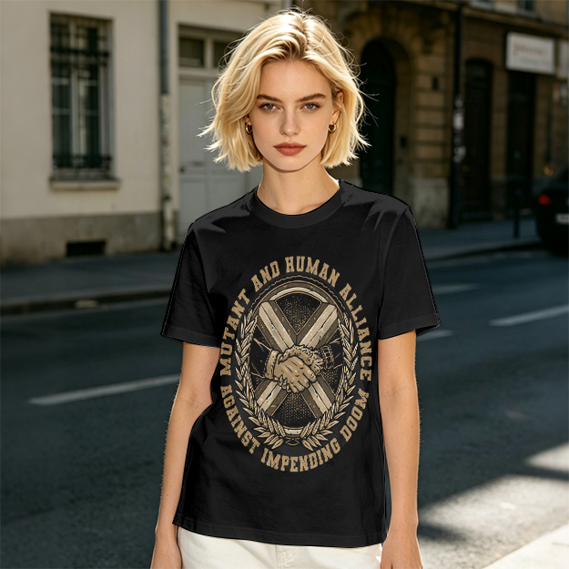 Mutant and Human Alliance Against Impending Doom Graphic T-Shirt