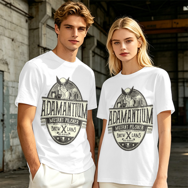 Adamantium Mutant Pilsner Wolverine Graphic T-Shirt
