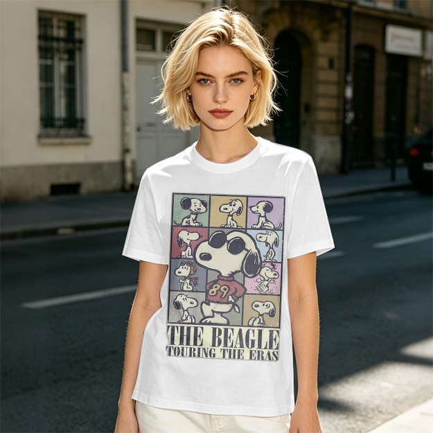 Snoopy The Beagle Touring The Eras Graphic T-Shirt