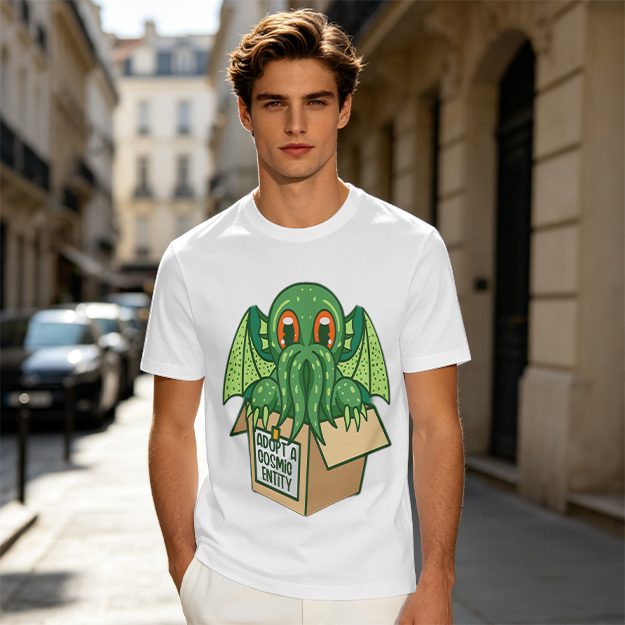 Adopt A Cosmic Entity Cute Cthulhu Graphic T-Shirt