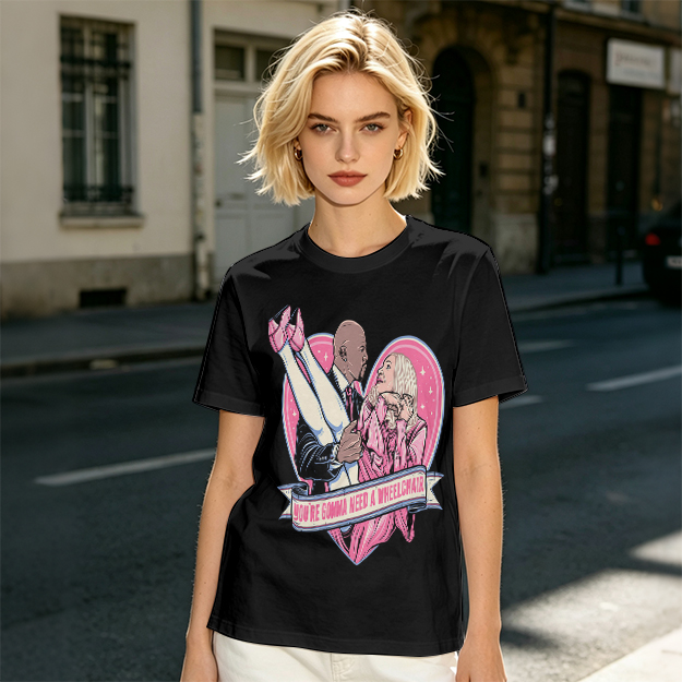 Olive Graphic T-Shirt With Funny Heart Print And Text