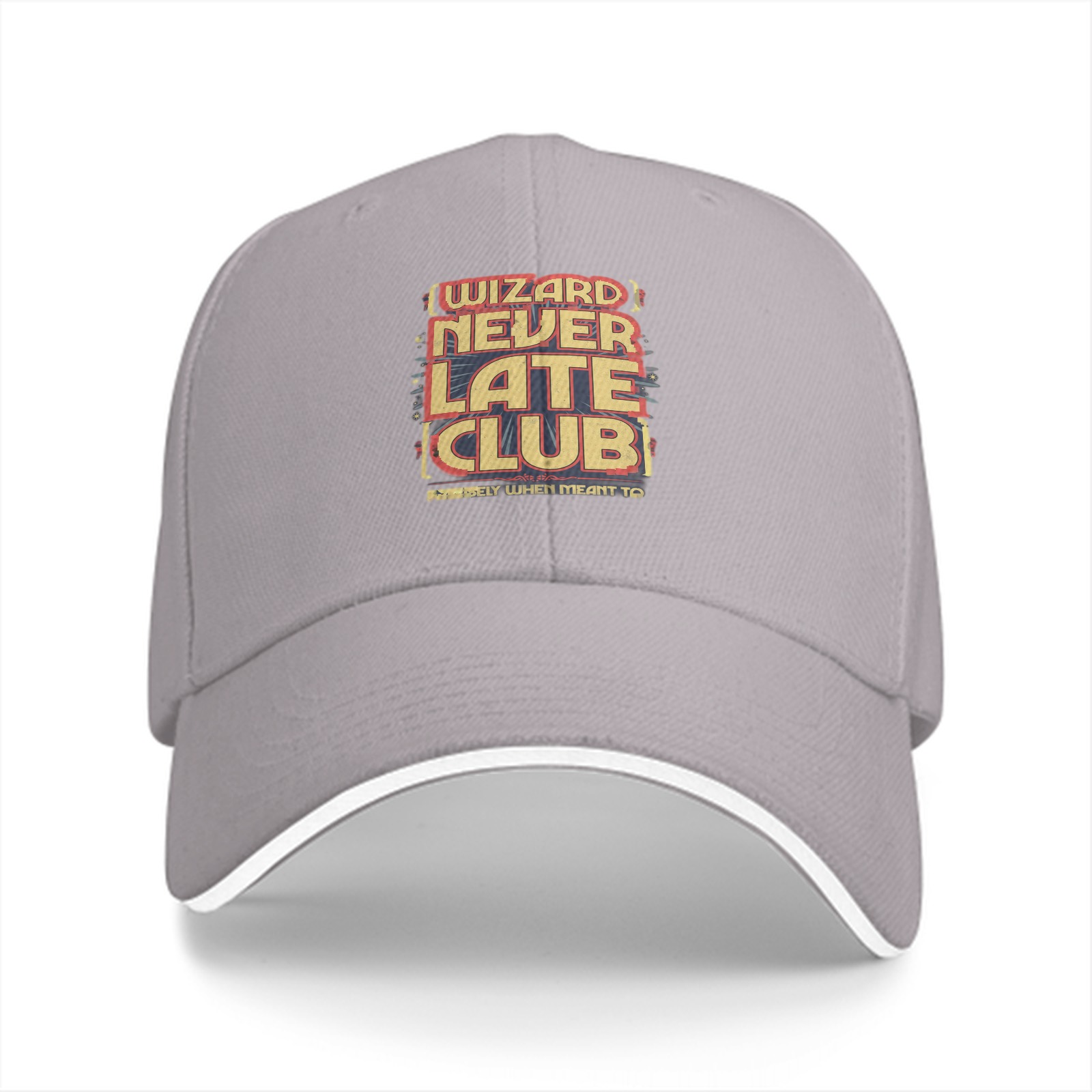 Wizard Never Late Club Graphic Black Baseball Cap