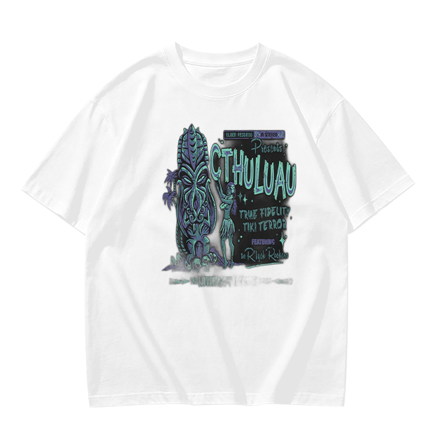 Cthuluau Tiki Terror Graphic T-Shirt Design