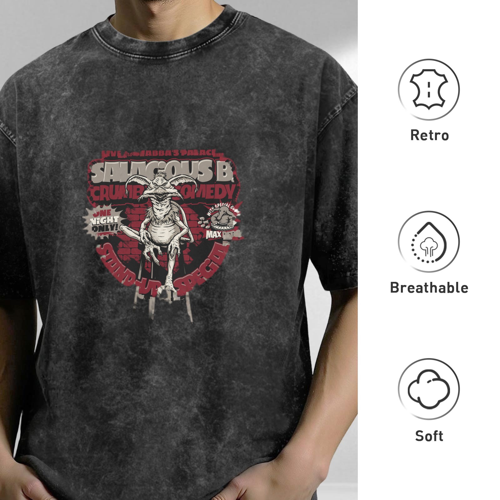 Salacious B Crumb Comedy Stand-Up Special Vintage Graphic T-Shirt