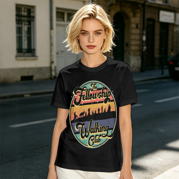 The Fellowship Walking Club Retro Graphic T-Shirt