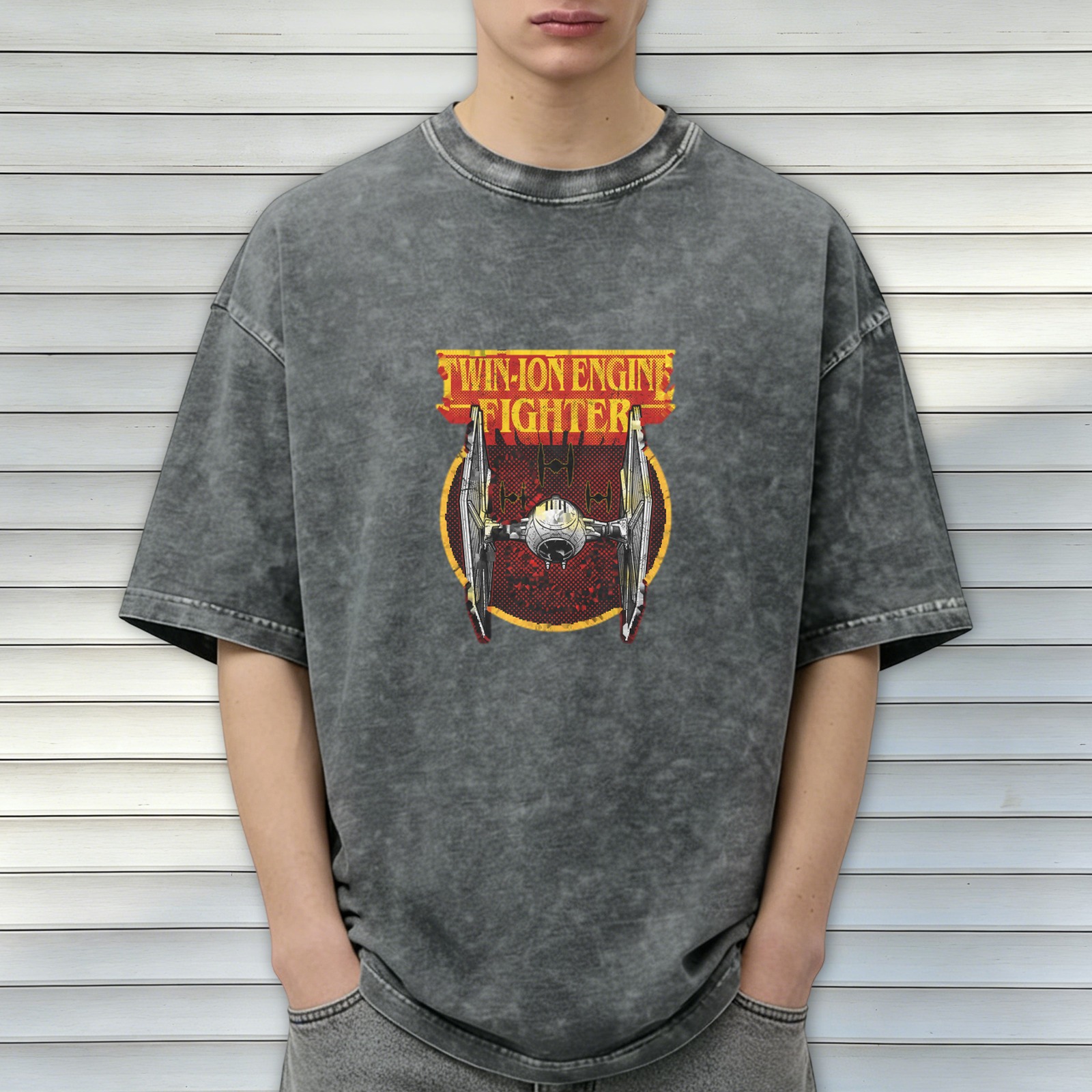 Twin-Ion Engine Fighter Star Wars Inspired Graphic T-Shirt