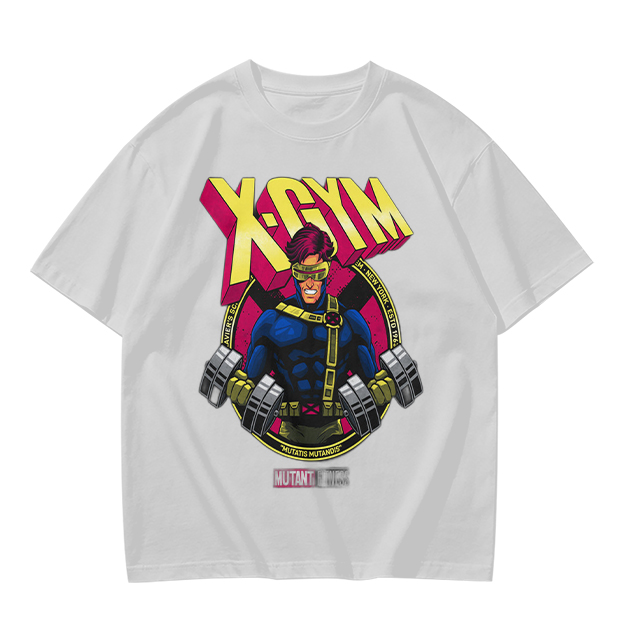 X-GYM Cyclops Superhero Graphic T-Shirt for Fitness Fans