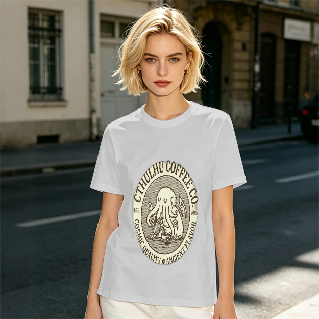Cthulhu Coffee Co. Cosmic Flavor Graphic T-Shirt