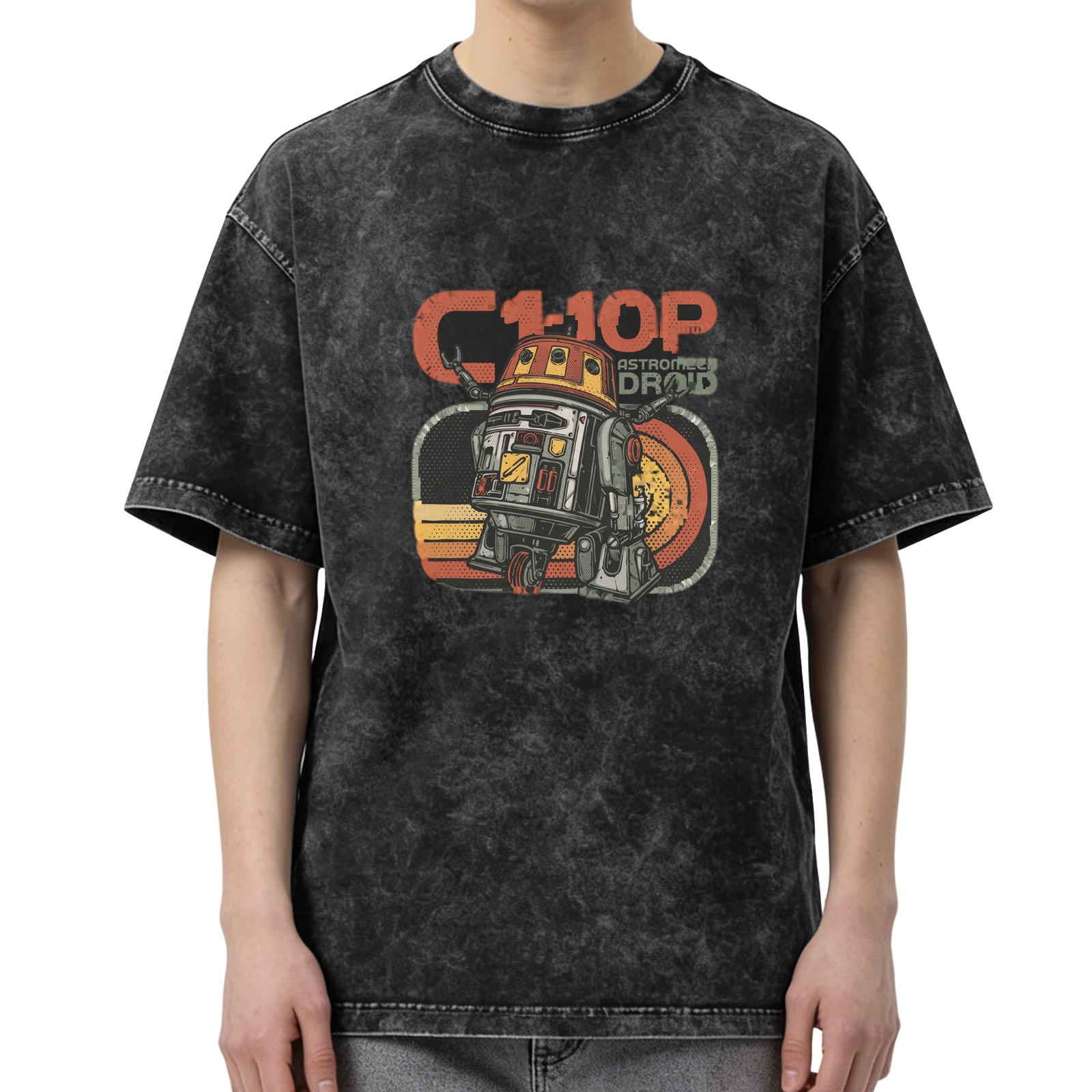 Star Wars C1-10P Chopper Astromech Droid Vintage Wash Graphic T-Shirt