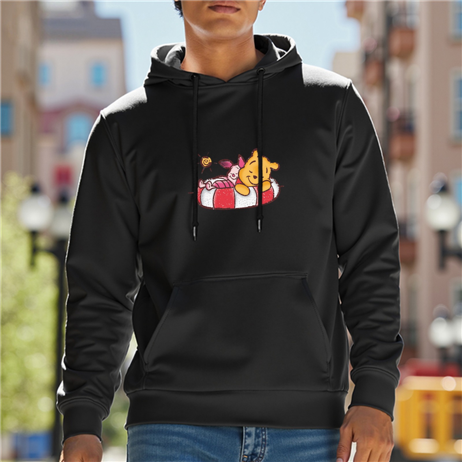 Death For Everybody Cthulhu Santa Sleigh Graphic Hoodie
