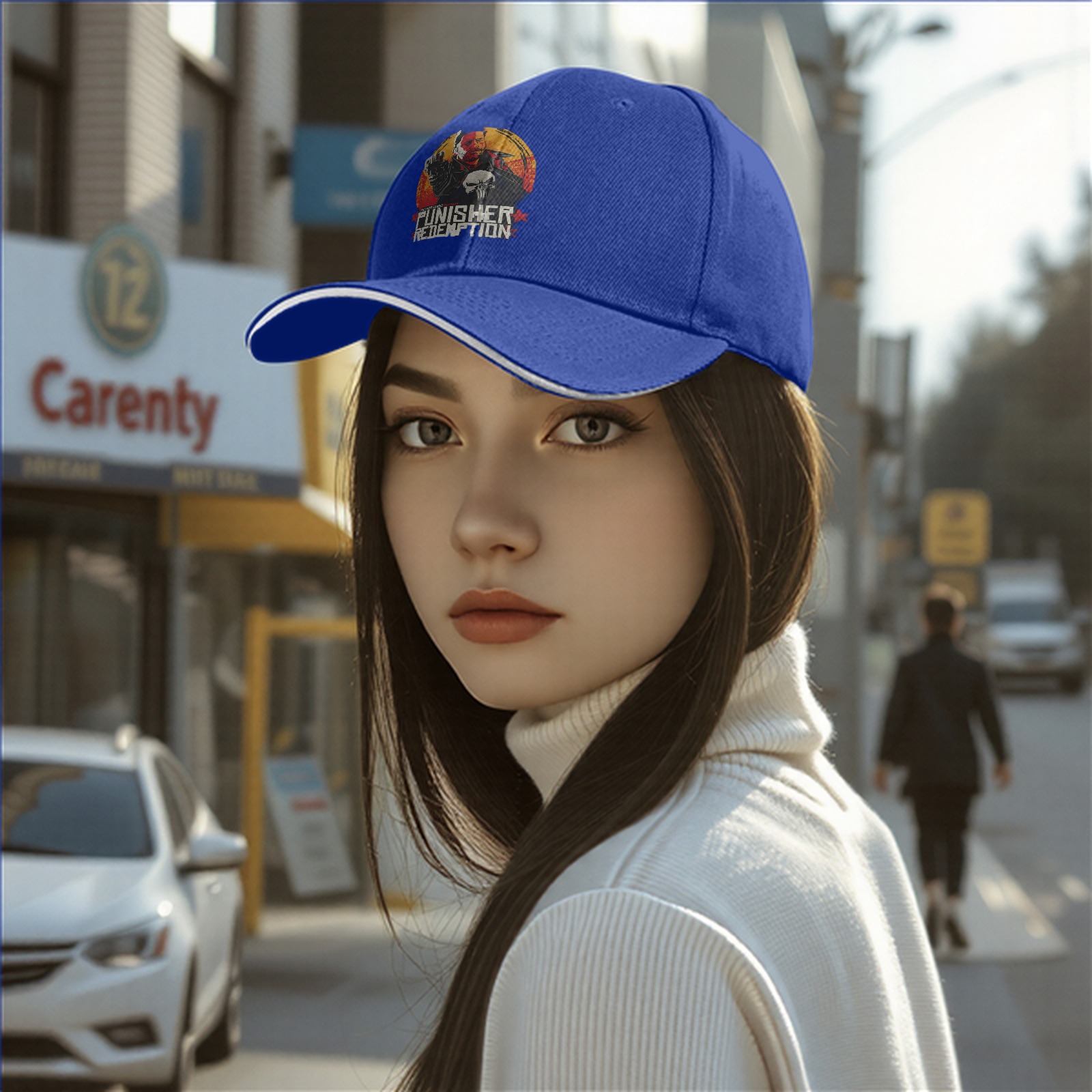 Punisher Redemption Graphic Black Baseball Cap