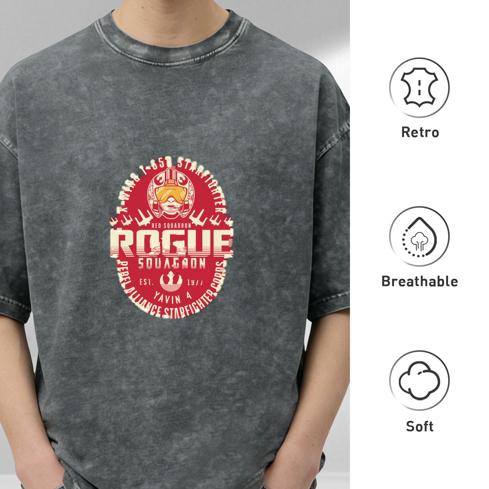 Star Wars Rogue Squadron Starfighter Graphic T-Shirt