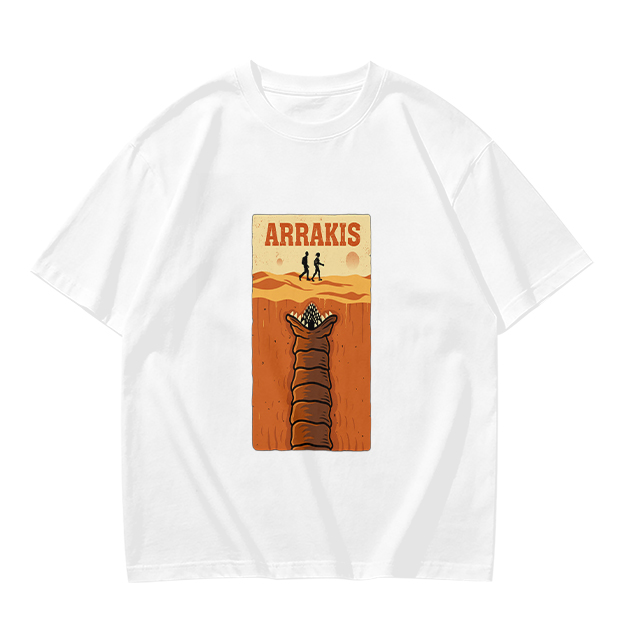 Arrakis Sandworm Desert Scene Graphic T-Shirt